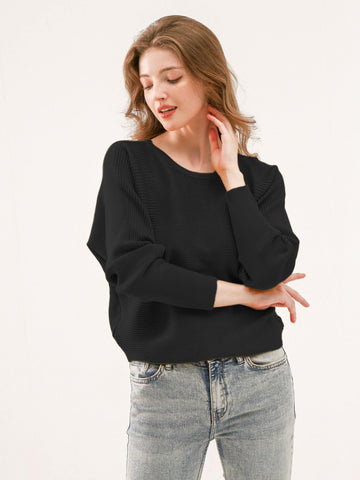 Cozy Ribbed Dolman Sleeve Sweater - Shopmossrose